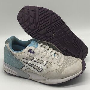 Asics Shoes Women's 8 Gel Saga Walking White Blue Casual Sneakers